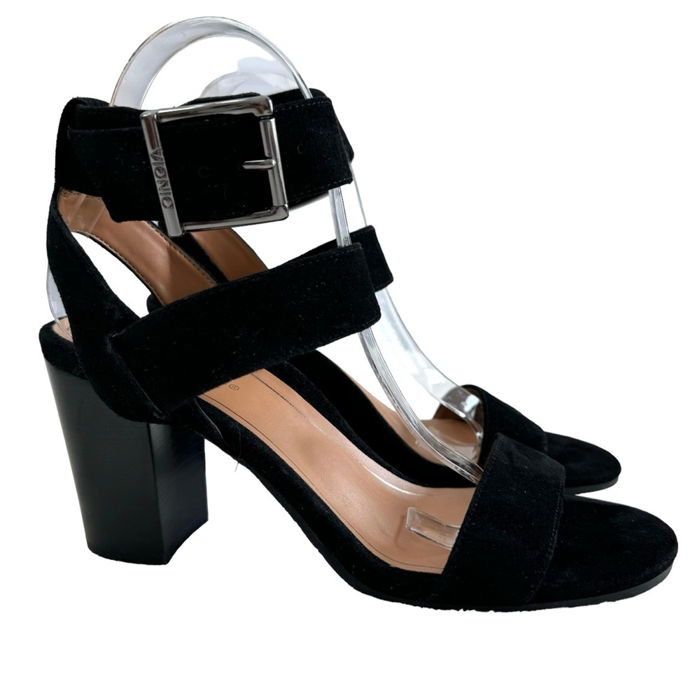 Vionic Sofia Black Suede Ankle Strap Block Heeled… - image 3